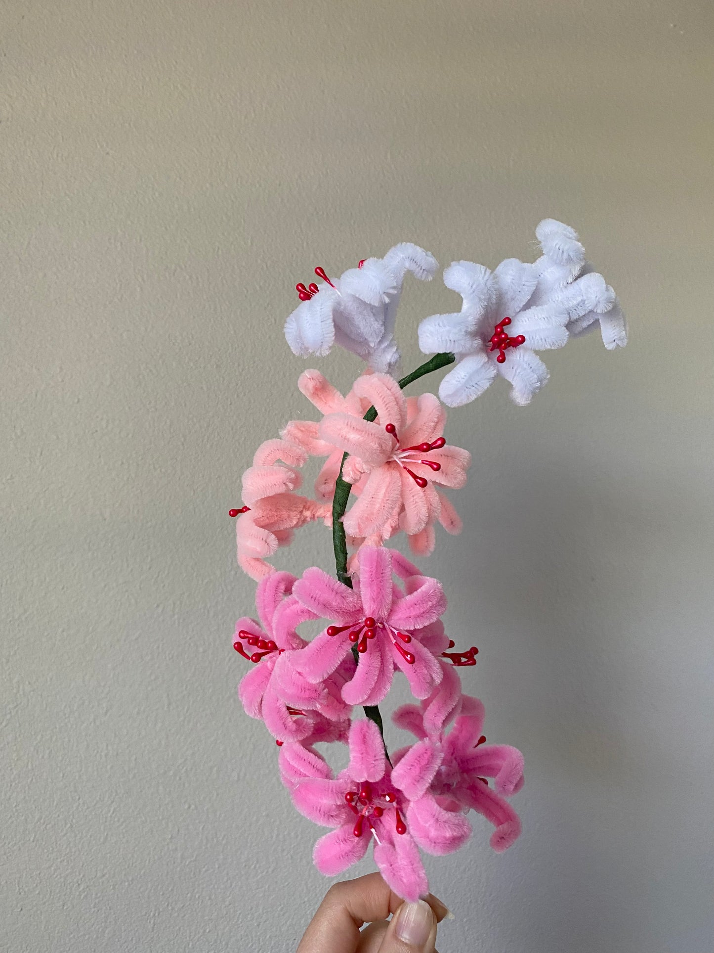 Single Stem Hyacinth Pipe Cleaner Flower!