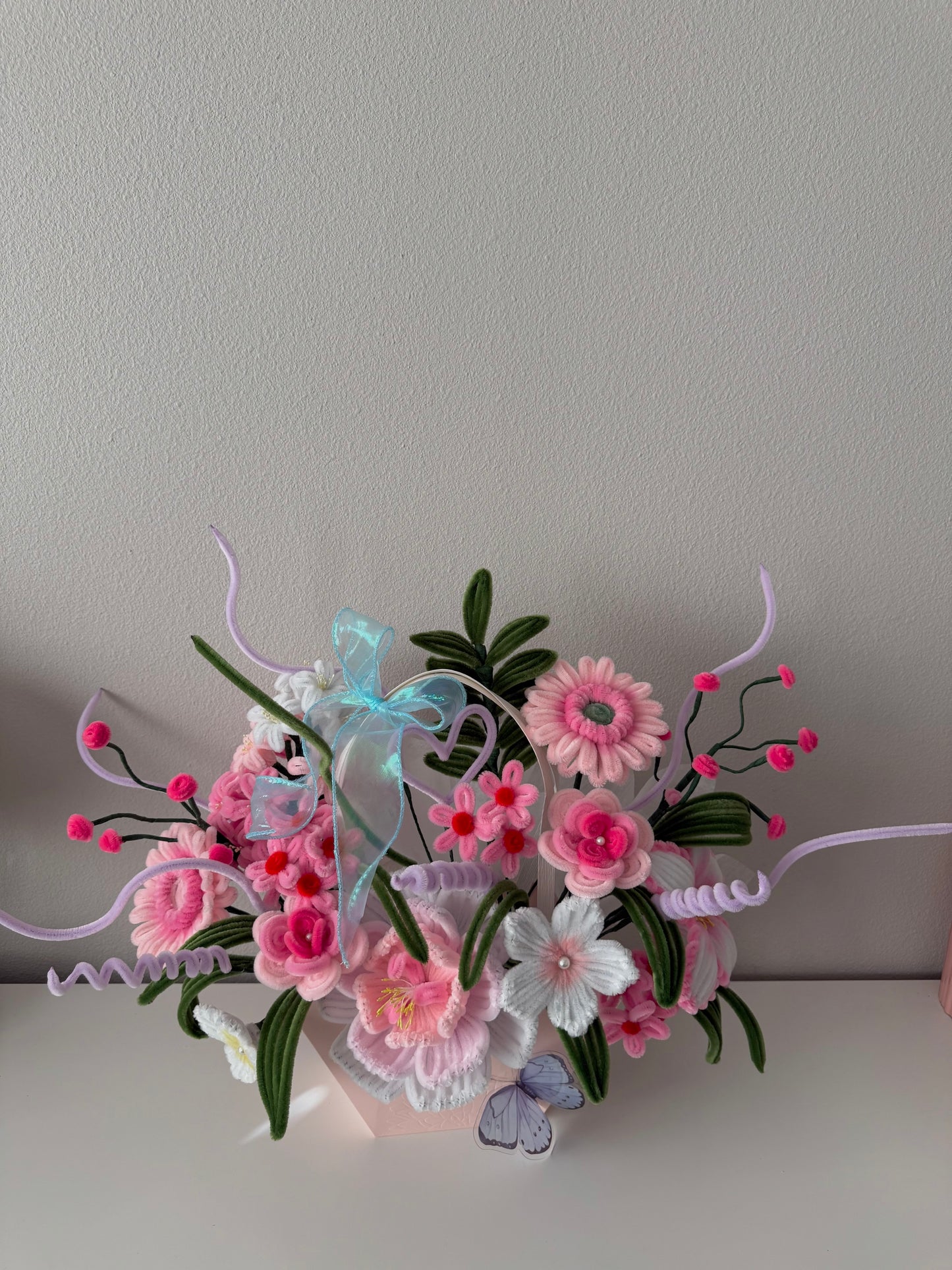 Pink Flower Basket