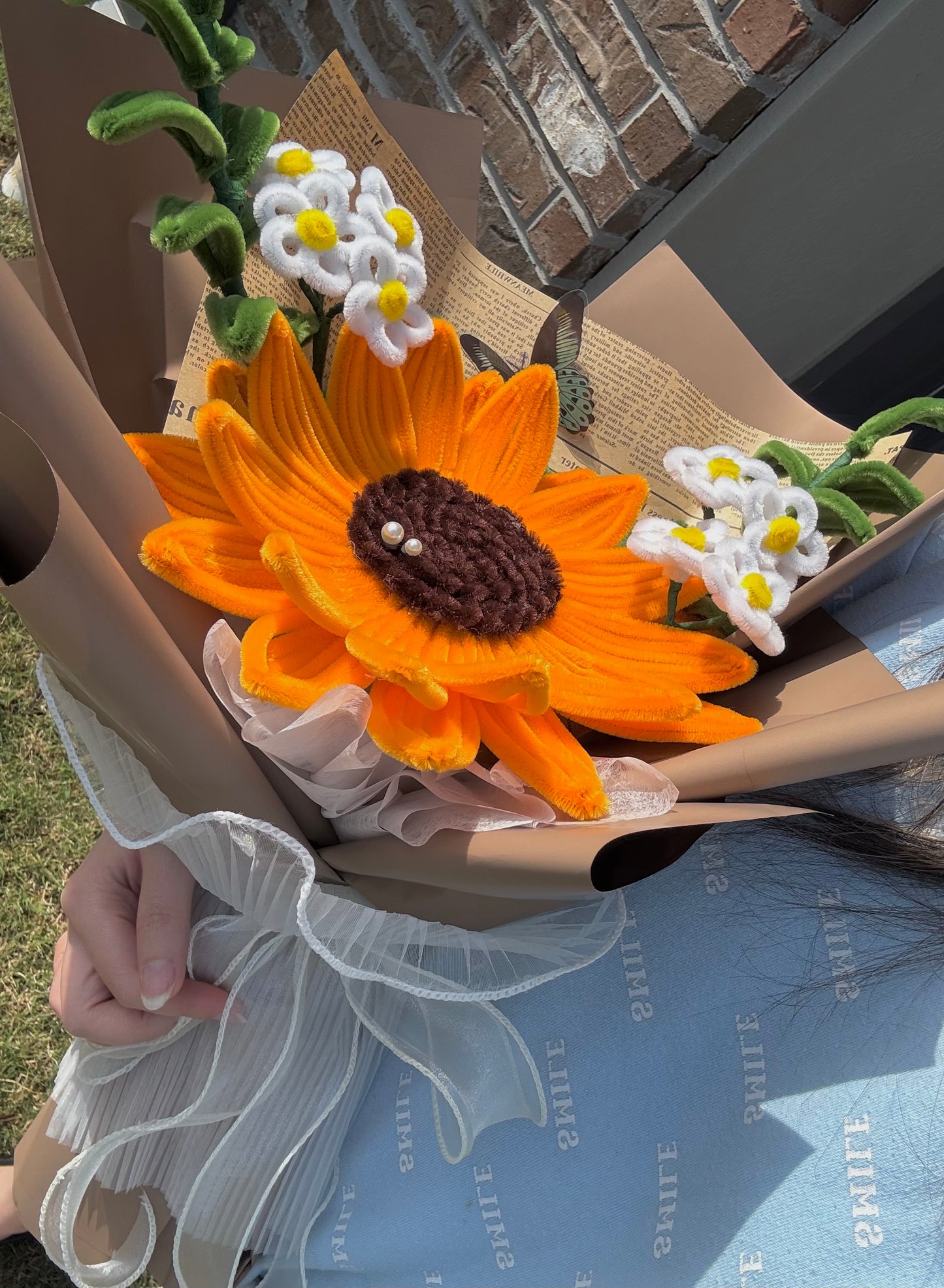 Handmade Giant Sunflower Bouquet