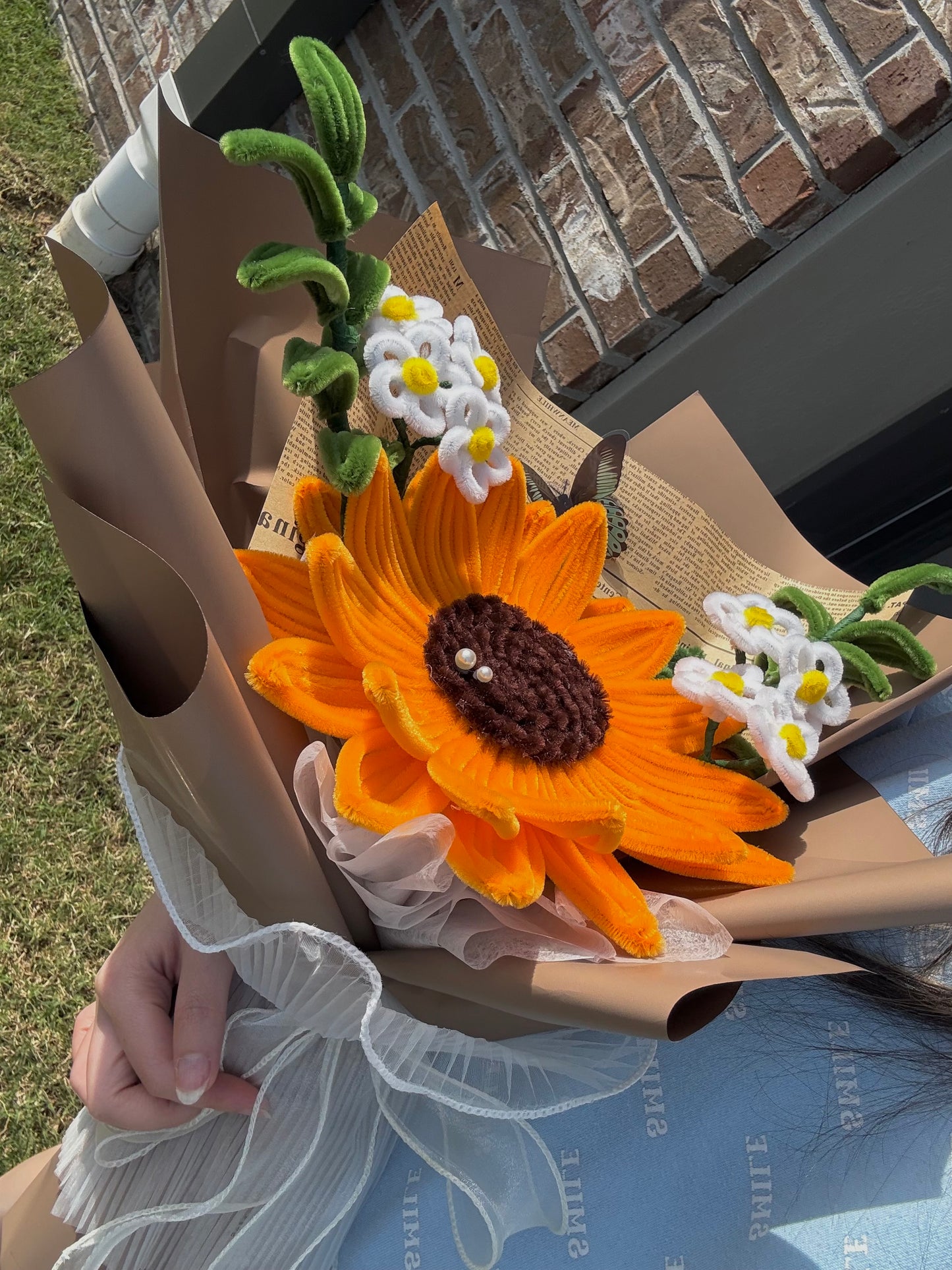 Handmade Giant Sunflower Bouquet
