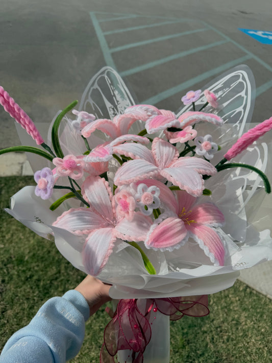 Fairy Pink Lily Bouquet