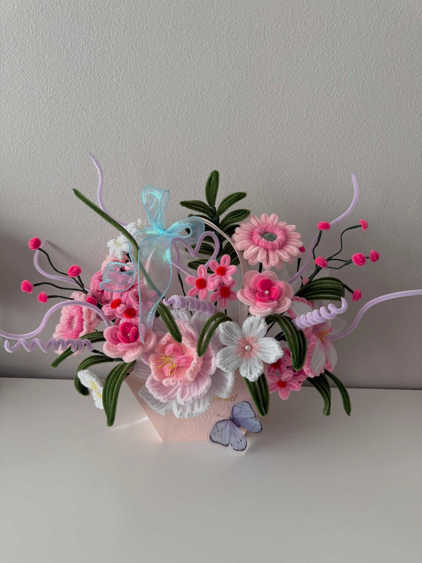 Pink Flower Basket