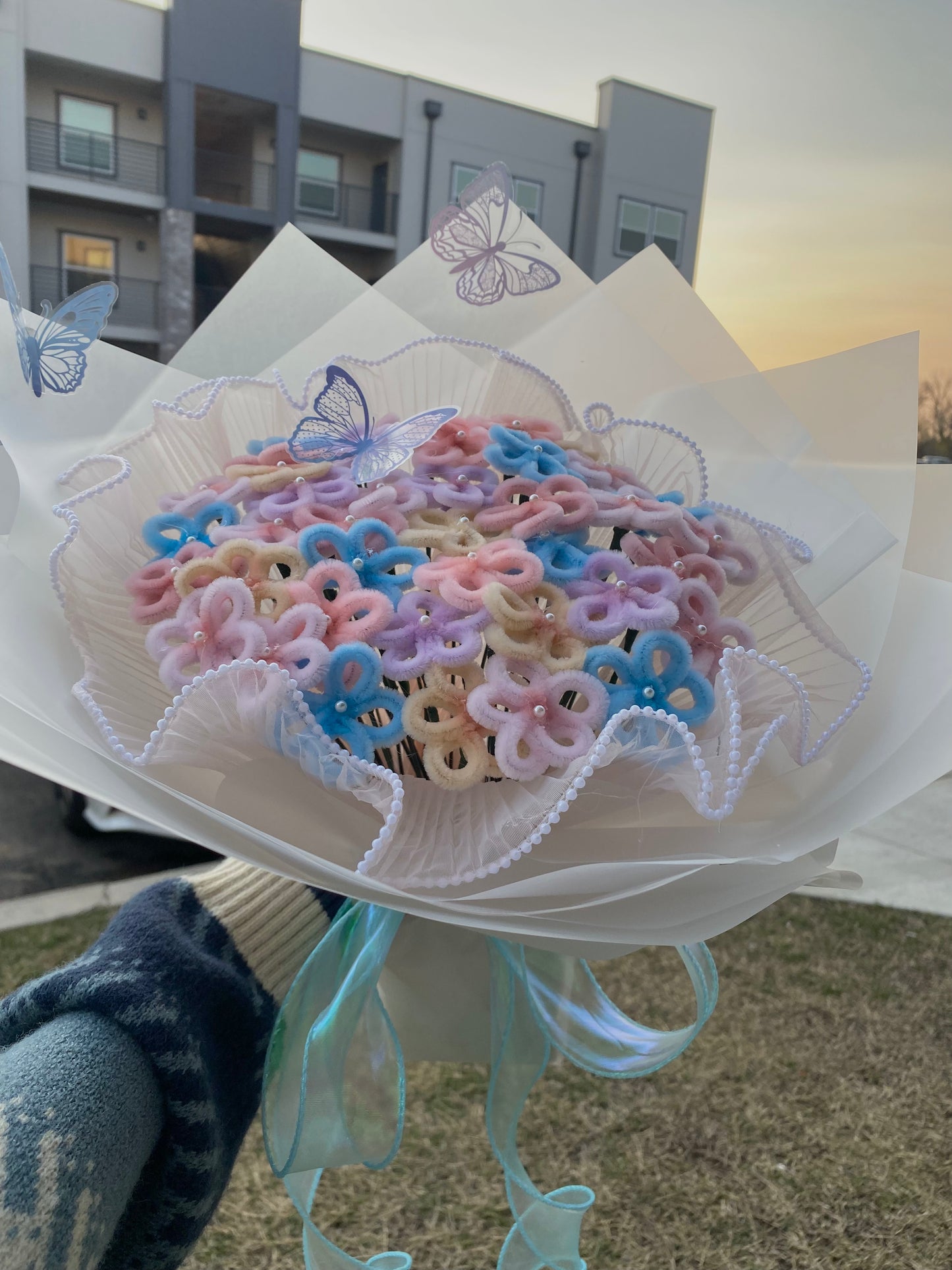 Pastel Forget-Me-Not Flower Bouquet