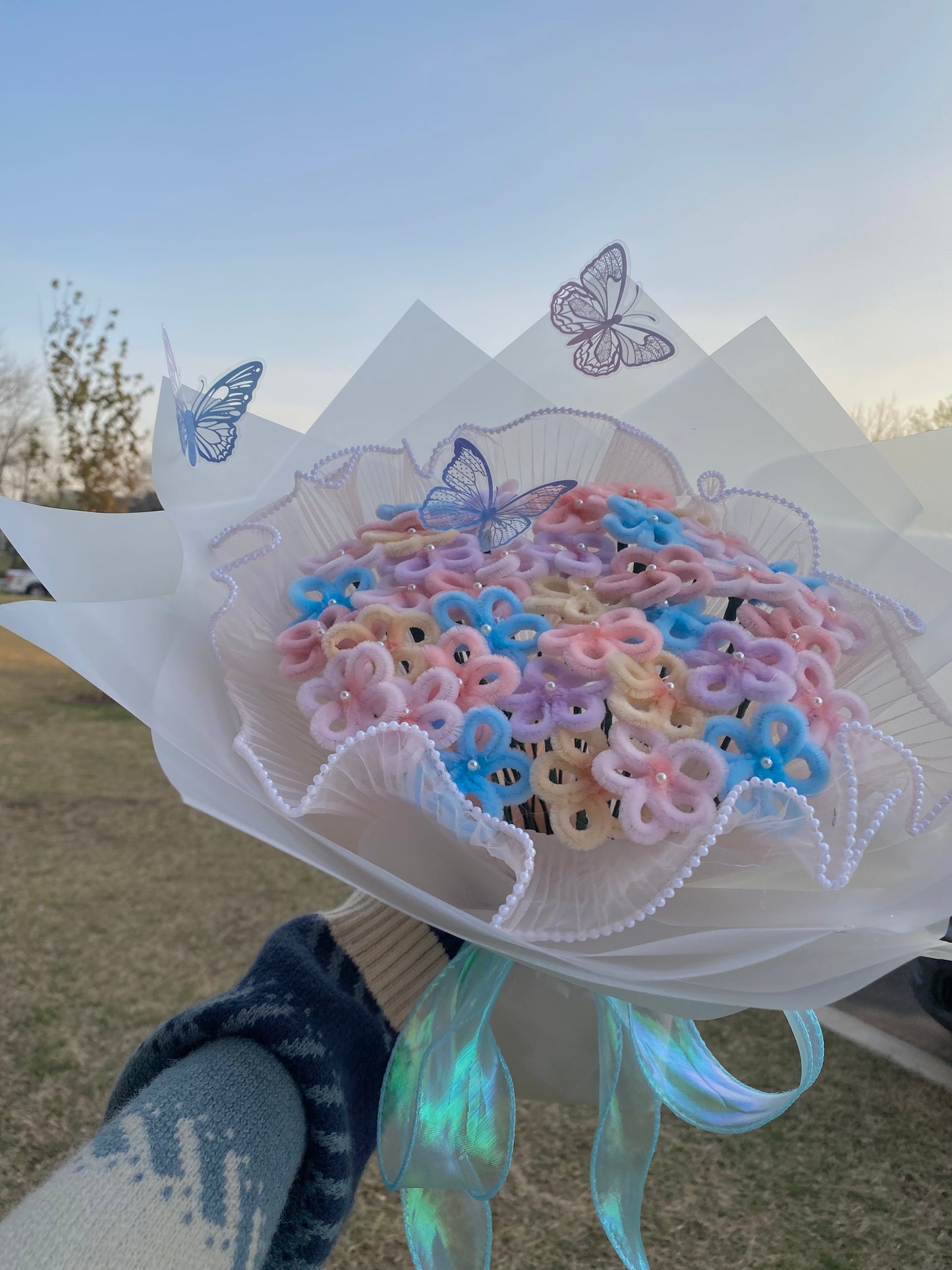 Pastel Forget-Me-Not Flower Bouquet