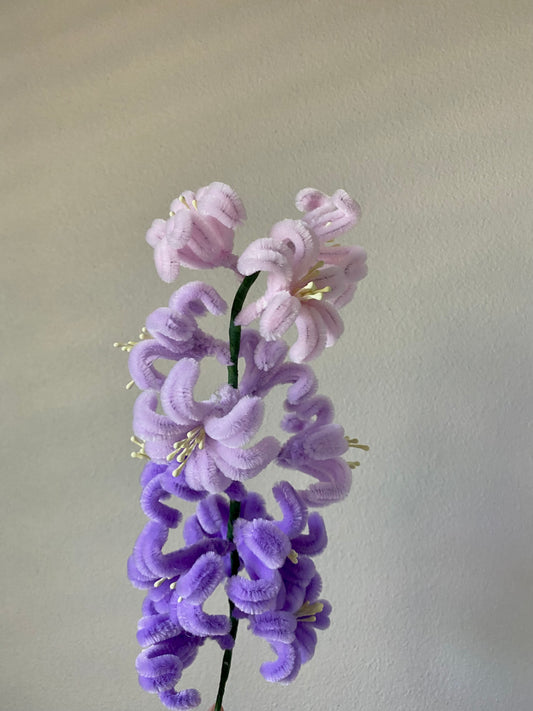 Single Stem Hyacinth Pipe Cleaner Flower!